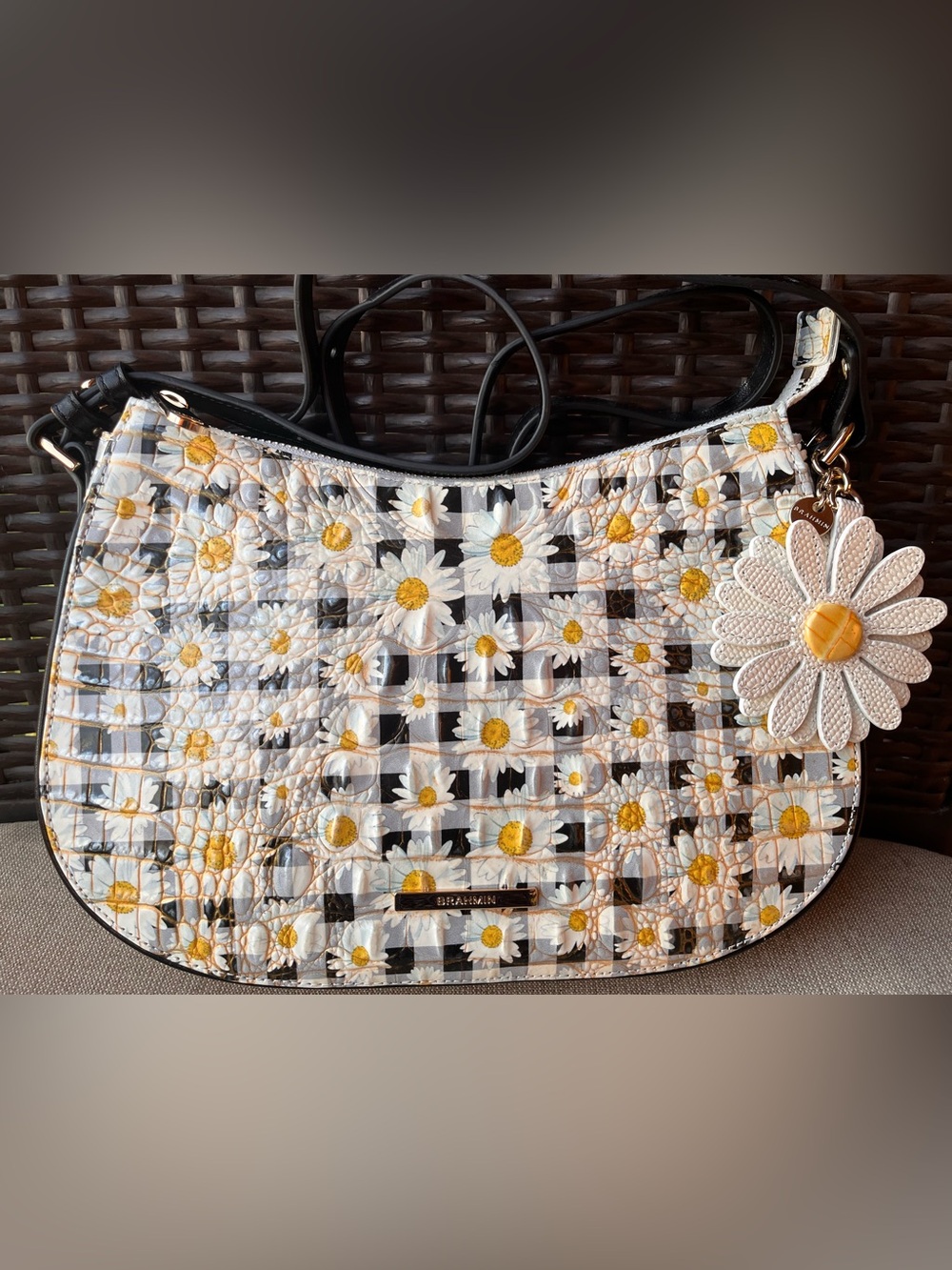 NWT Brahmin SHAYNA in MULTI PETALINE Crossbody